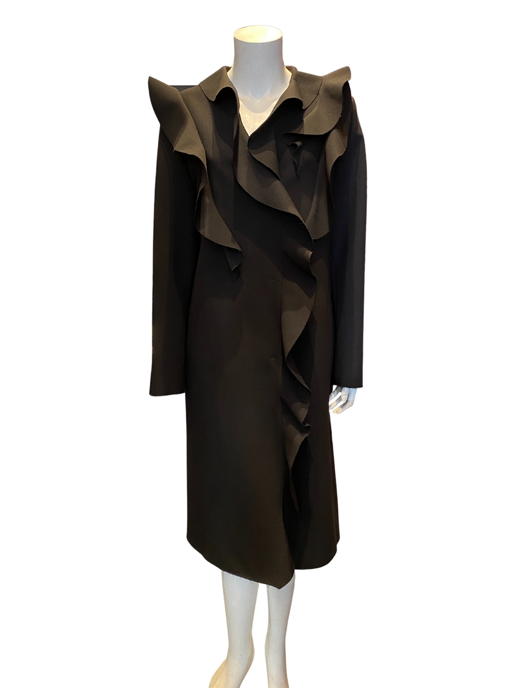 MSGM Ruffle Crepe Coat |M|IT44|US8| – CLOSET1951SF