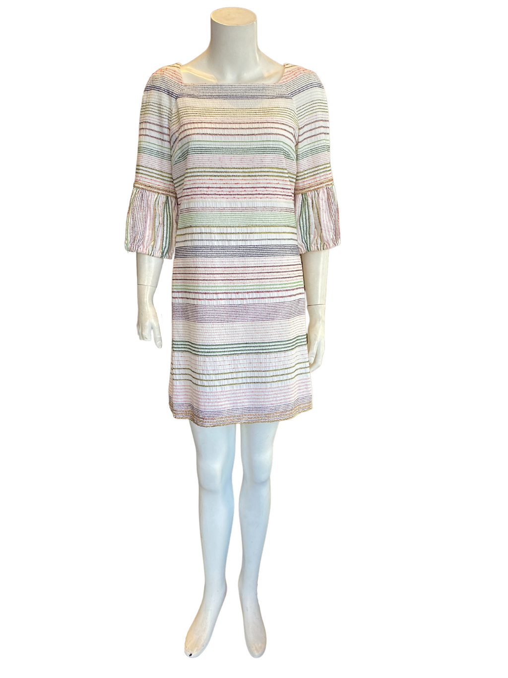Printed Cotton Blend Women's Midi Dress