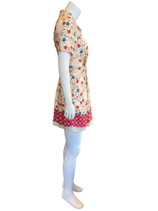 Sandro floral silk sales dress