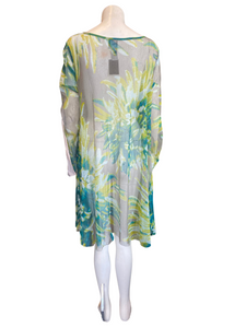 Lilith Green Cotton Mesh Swim Cover Up |XL|IT44|