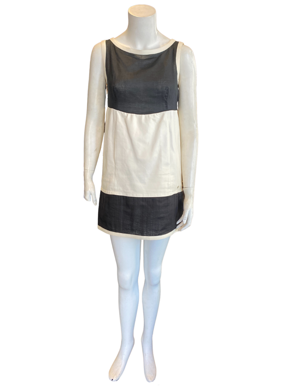 Chanel Spring '07 Leather & Cotton Dress, M, FR38, US6