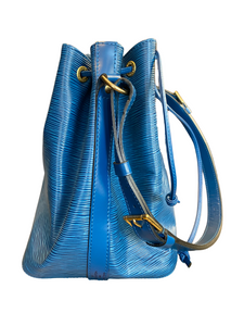 M57691 Louis Vuitton Epi Grained NéoNoé BB Bucket Bag-Bleuet Blue